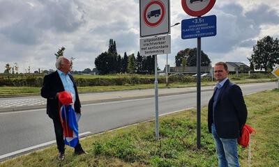 Geen vrachtwagens in kom